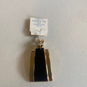 🦋 Black and gold pendant